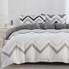 Abstract Geometric Duvet Cover Full Queen Size Wave Pattern Bedding Set Farmhouse Comforter Cover Microfiber Chevron Quilt Cover