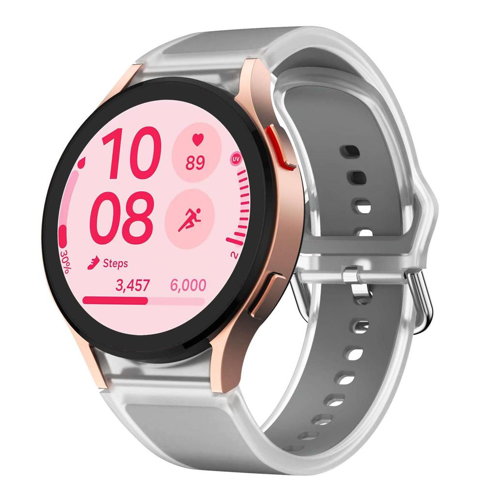 Ремешок силиконовый спортивный No Gaps 20 мм для Samsung Galaxy Watch 7 6 5 Pro 4 44 мм FE 40 мм Band Watch6 Classic 47 мм 43 мм Аксессуары