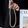 Легкая Роскошь Ремешок для Телефона Новый Простой Стразы Двойная Пряжка Подвеска для Телефона Брелок Противопотерянная Веревка Модная Подвесная Цепочка Оптом