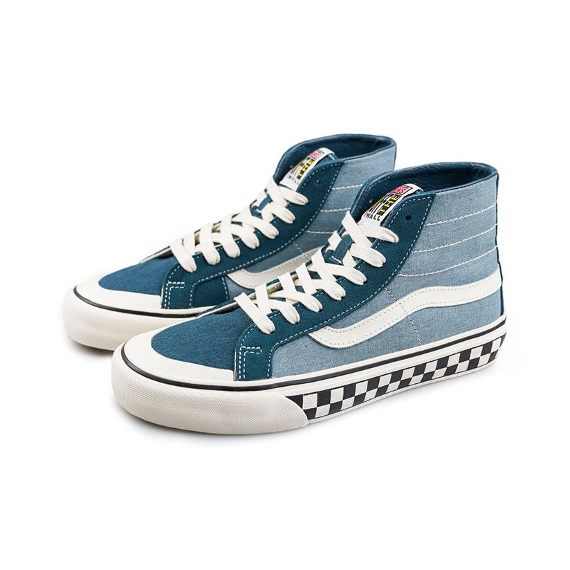 Vans Sk8 Hi Sf Удобные Универсальные Высокие Кеды для Скейтбординга Унисекс Темно-синие VN0A3MV1XGK
