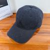 Cotton Baseball Cap With Emblem Design For Spring Sun Fashionable Protection