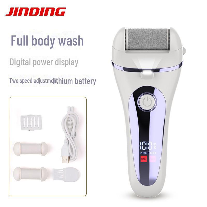 Электрическая шлифовальная машинка для ног с подсветкой для удаления омертвевшей кожи и мозолей; Инструмент для педикюра с камнем.