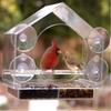 Acrylic Suction Cup Feeding House Birds Hanging Feeder Birdhouse Food Feeding Feeding Cup