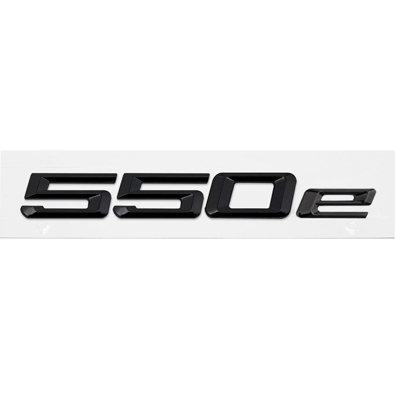 ABS Car Rear Trunk Letters Logo Badge Emblem Sticker For BMW 5 Series 520e 525e 528e 530e 535e 540e 550e E39 E60 E61 F10 F11 G30