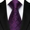 Single Color Mens Necktie Satin Groom Jacquard Luxury Plaid & Checks Ties  Party Accessories