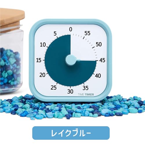 Time Timer Time Timer Study Timer MOD Home Edition Mod Lake Blue 9cm 60 Minutes Learning Alarm TTM9-HLB-W