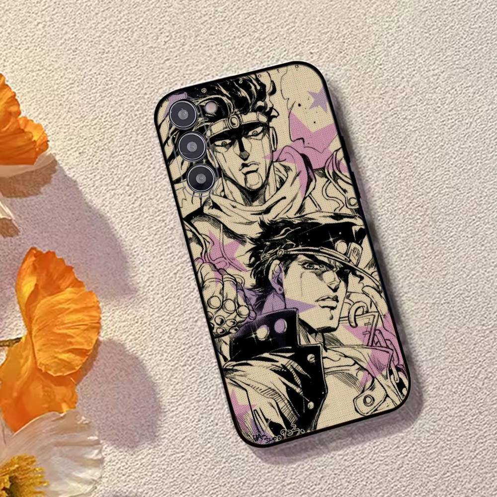 Чехол для телефона K-Kujo Jotaro Anime J-JOJO Черный силикон Мягкий Для Samsung Galaxy A73,A72,A71,A70,A53,A52,A51
