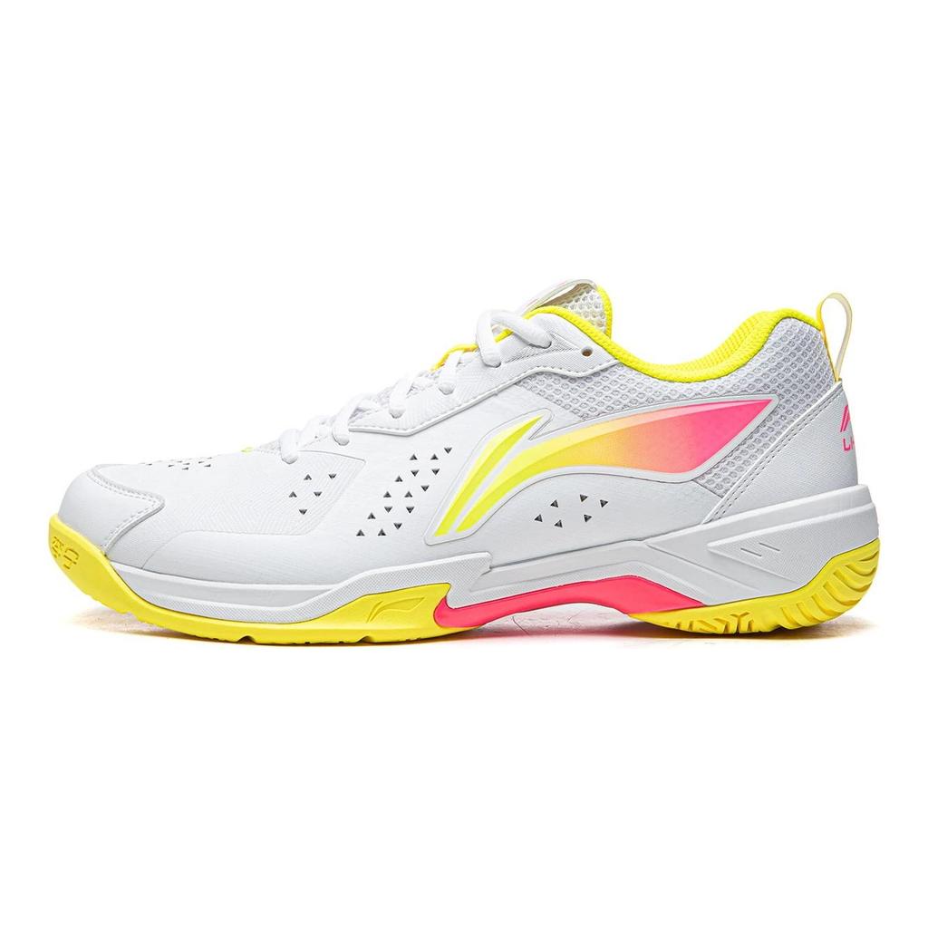 Li Ning Blade 2 SE Износостойкие Дышащие Покрытие Поддержка Низкие Бадминтонные Кроссовки Унисекс Белый Розовый AYTW001-2