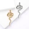 Personalized Retro Alloy Smooth Snake Brooch Simple Fashion Men'S And Women'S Coat Cardigan Corsage Jewelry Pin