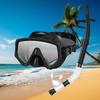 Dry Snorkel Set Diving Mask For Adults Tempered Glass Professional Panoramic Snorkeling Gear Swimming Training Snorkel Kit