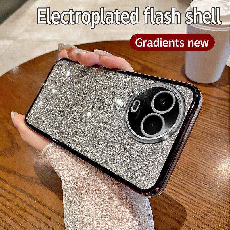 Для OPPO Realme Narzo 60x чехол Realme C67 5G чехол для телефона блестящий блестящий силиконовый объектив камеры мягкая задняя крышка