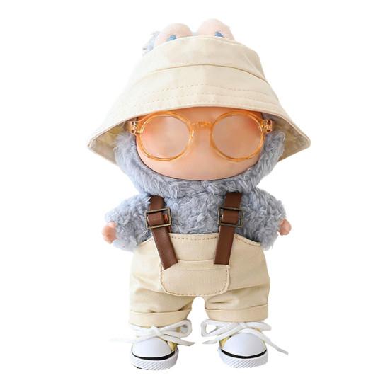Комплект одежды для куклы 15/17 см La Bubu Комбинезон Очки Шляпы и Обувь Комплект Стильные Аксессуары для Кукольного Гардероба