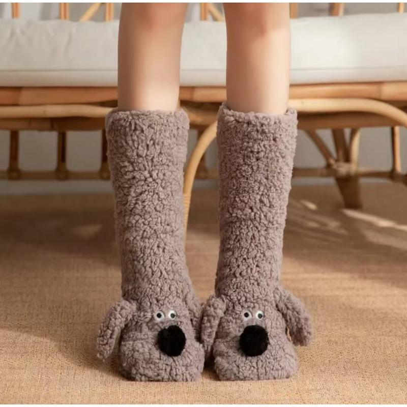 Праздничный набор носков: Уютные зимние носки для сна и снега, рождественские декоративные носки, гетры и тапочки