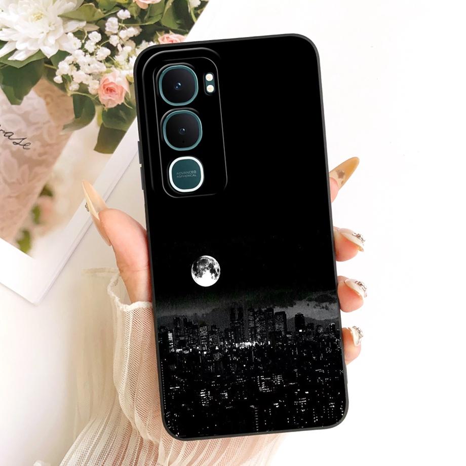 For Vivo Y31 2025 V2125 Vivo Y21D Phone Case Soft TPU Camera Protection Bumper Capa Marble Sun Moon Night Aesthetic Cover Coque