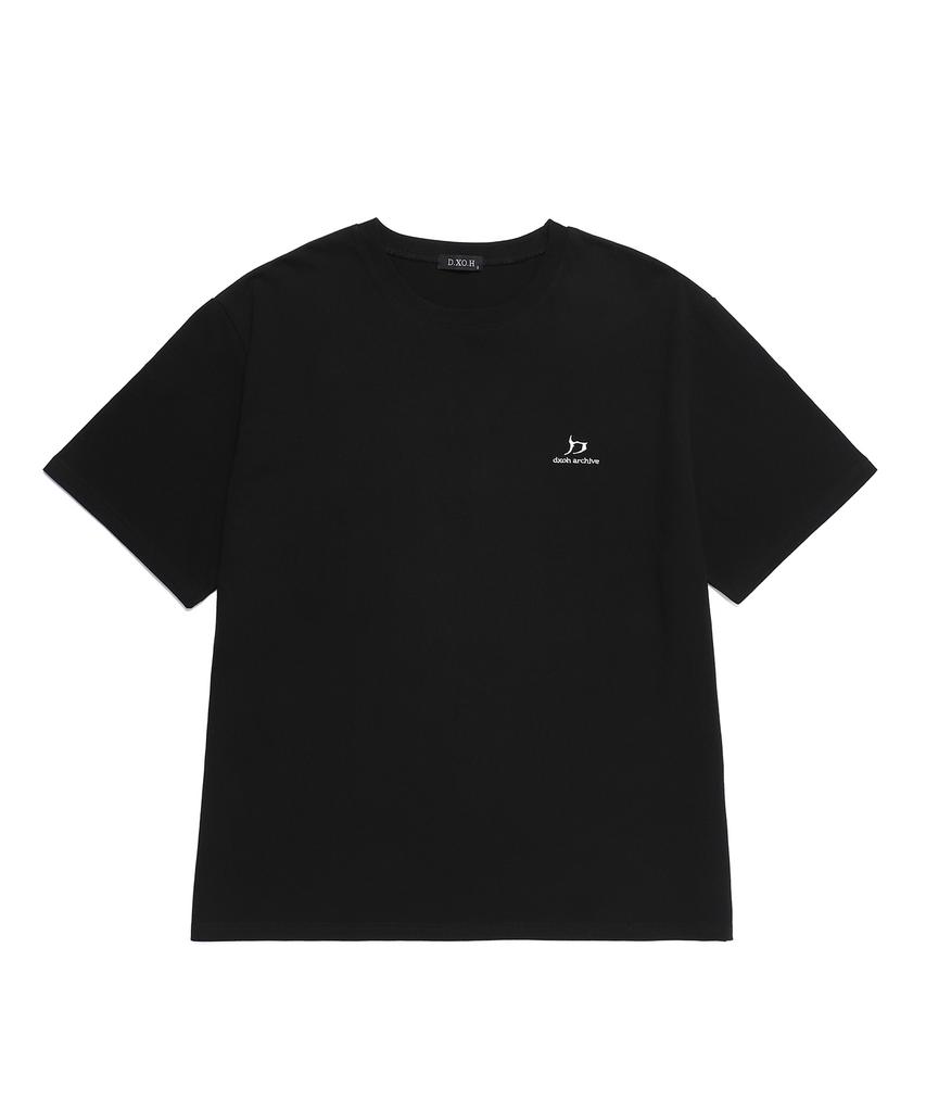 D.XO.H New Logo Oversized T-Shirt Black (2)