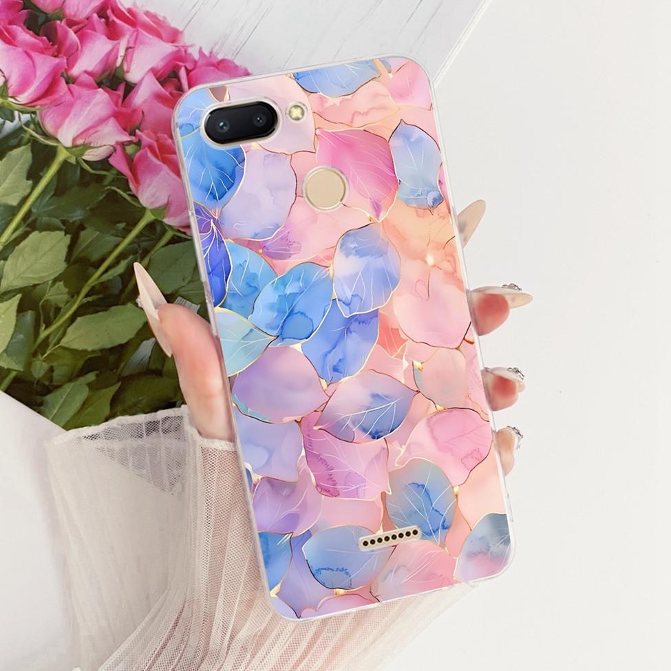 For Redmi 6 Case Cover Transparent Cute Cat Fashion Butterfly Funny Cool Painted Casing M1804C3DH M1804C3DG M1804C3DI