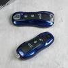 For Porsche Gentian Blue Key Case Cayenne Macan911 Paramela 718/Taycan Blue