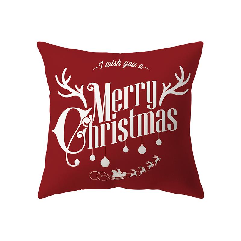 Рождественская елка, Рождественские украшения, наволочка с принтом, домашняя гостиная, украшение для дивана, полиэстеровая подушка, наволочка