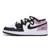 Air Jordan 1 Puppy Fragment Нескользящие износостойкие Низкие винтажные баскетбольные кроссовки Мужские Черный Розовый 553558-131(Команда85-)