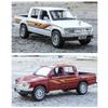1/32 Модель автомобиля пикап Toyota Hilux из сплава, литые металлические внедорожники, модель автомобиля с имитацией звука и света, коллекция, детская игрушка, подарок
