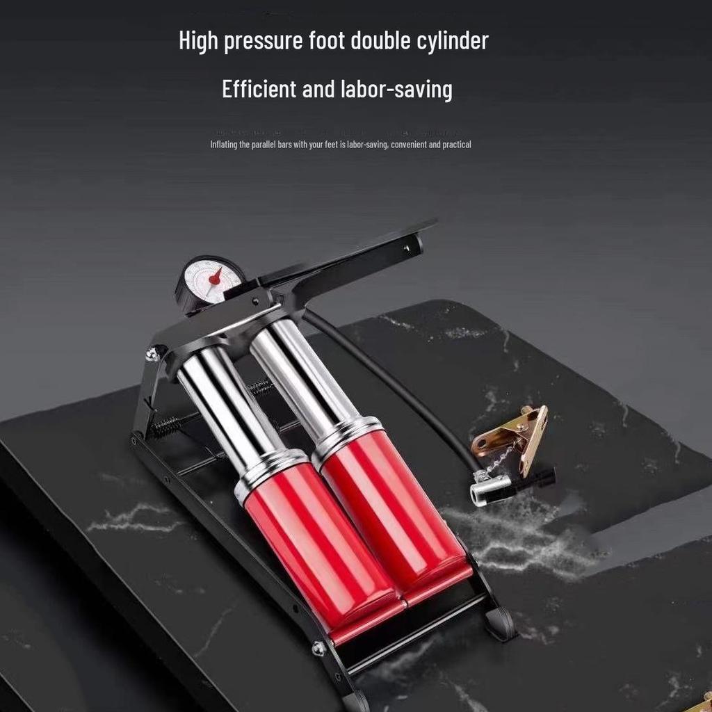 Универсальный ножной насос высокого давления для велосипедов и транспортных средств
