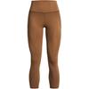 Женские спортивные брюки Meridian Solid Color Elastic Mid-Waith Slim Fit Nine-Point Moss-Brown 1382525-253