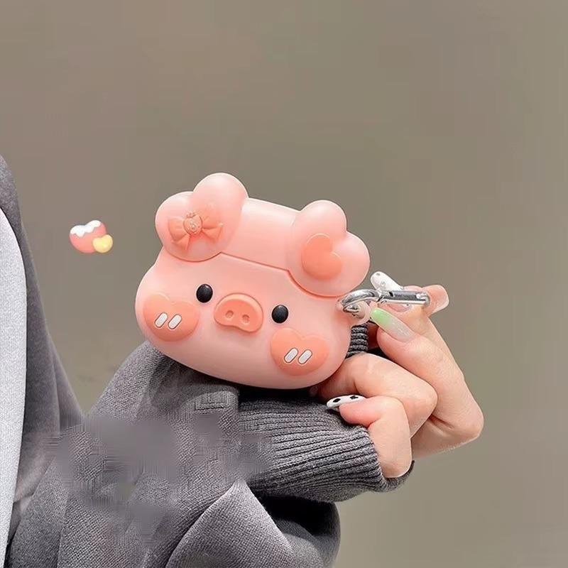 Для AirPods 4 3 2 1 Pro Pro2 Чехол для наушников 3D Милый Мультяшный Силиконовый Защитный Бокс для наушников с Подвеской Чехол