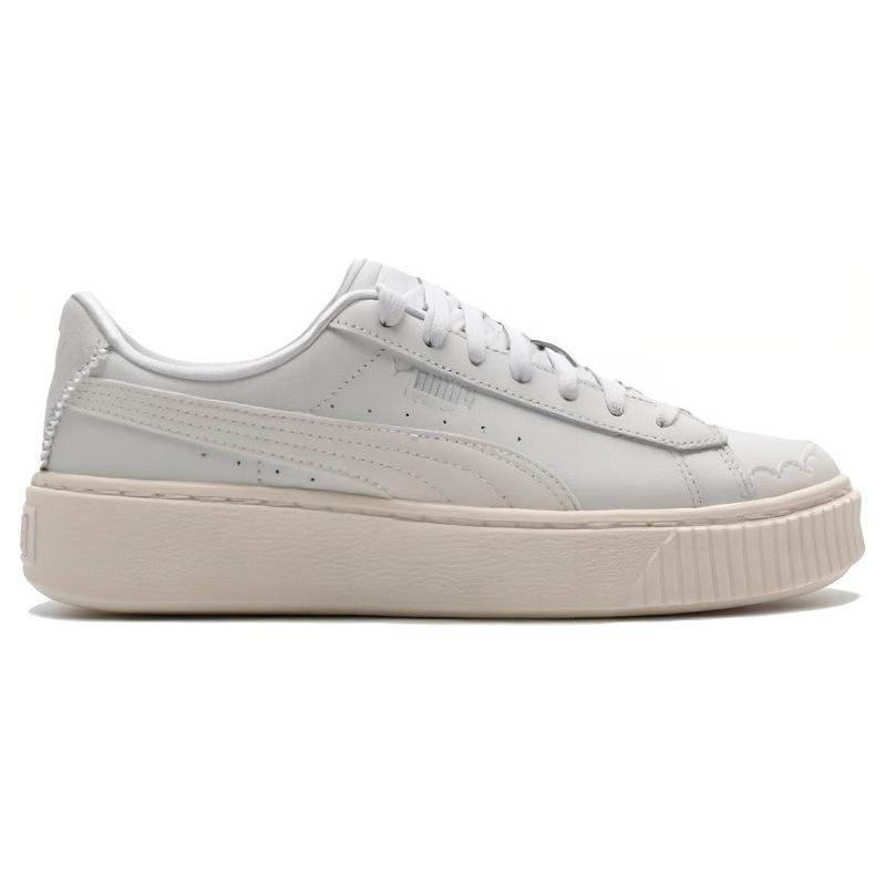 Puma Платформа Амортизация Легкие Низкие Кеды для Скейтборда Женские Белые 398910-01