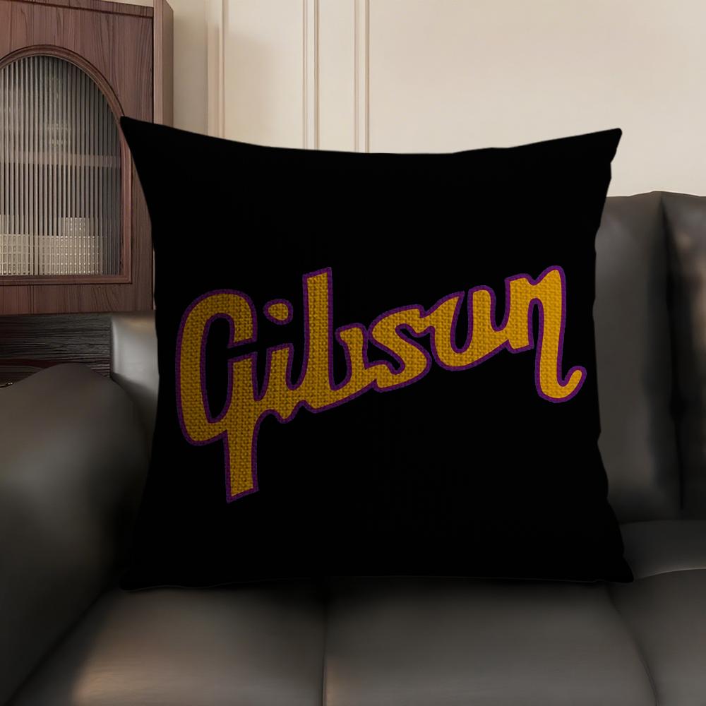 Fashion Brand G-Gibson Cushion Cover Summer Breathable Linen Organic Fabric Double-Sided Printing Sofa Pillow Case Home Decor