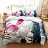 Fashion 3D Printing Fairy Tail Bedding Set Boys Girls Twin Queen Size Duvet Cover Pillowcase Bed Kids Adult Home Textile