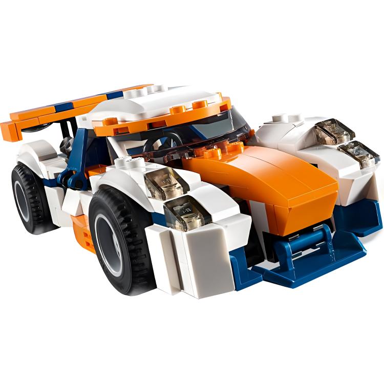 LEGO Creator 3 in 1 Car Model, Sunset Racing Track Building Blocks 221 Pcs 31089