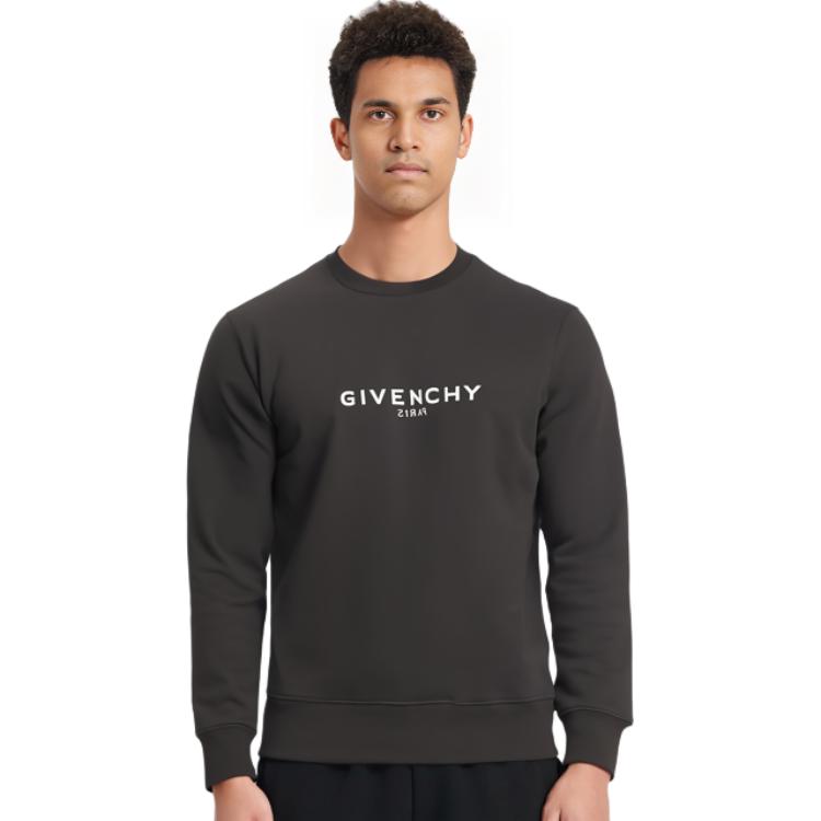 Givenchy Reverse Logo Printed Crewneck Sweatshirt BMJ0HA3Y8N-001