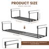 Extendable Under Cabinet Organizer Shelf Steel Under Desk Storage Rack Multipurpose Kitchen Household Hanging Storage Basket