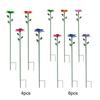 4/6 Pack Bee Watering Station Metal Butterfly Feeder with Flower Design Decorative Garden Stakes for Outdoor Yard Patio Decor