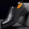Fashion Cow Leather Formal Shoes Lace Up Men Oxfords Thick Bottom Men Fashion Wedding Party Men Dress Shoes Italian Designer Male Shoes