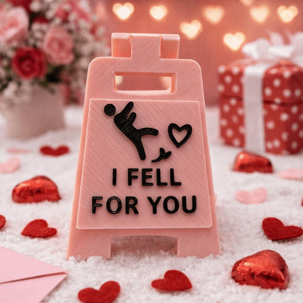Desktop Ornament Falling In Love Signboard Mini Size Love Letter Romantic Sign Spouse Gift