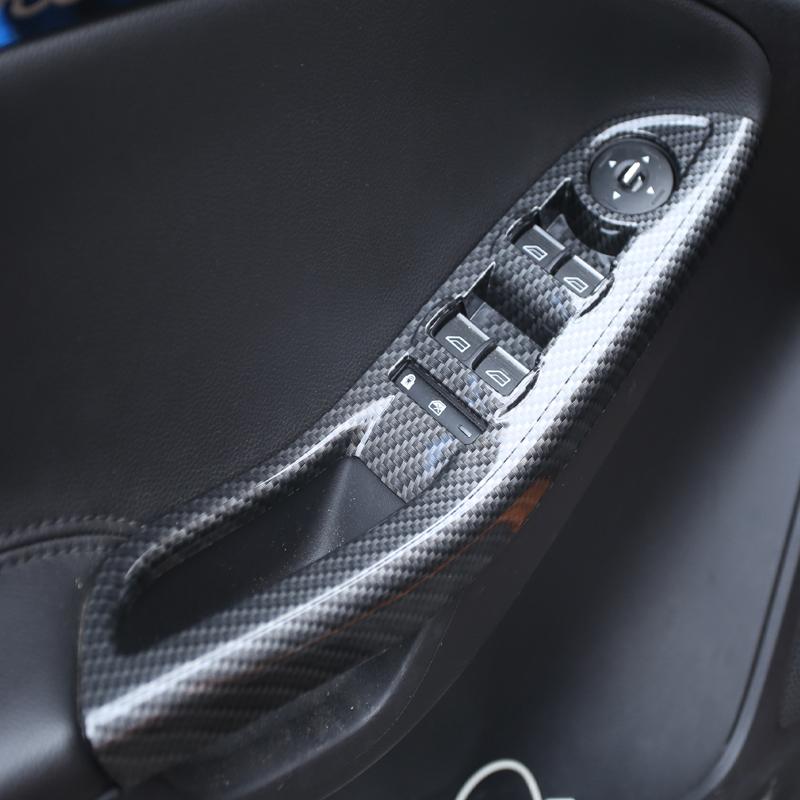 Три стиля из АБС-пластика, панель подъемника окна автомобиля, декоративная рамка, наклейка, наклейка для Ford Focus MK 3 4 MK3 MK4