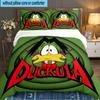 3PCS Duckula Bedding Set,Including 1pc Duvet Cover And 2pcs Pillowcases Perfect for Bedroom, Dormitory, Large size Fan Christmas gift