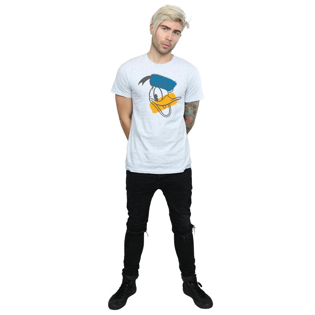 Disney Mens Donald Duck Head T-Shirt