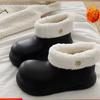Теплые зимние ботинки со съемной внутренней частью и толстой подошвой, женские, 2024, новые зимние нескользящие, утолщенные хлопковые ботинки