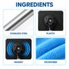 Magnetic windshield cleaning brush, featuring dual-sided cleaning, an adjustable handle, and replaceable brush heads for easy and convenient cleaning