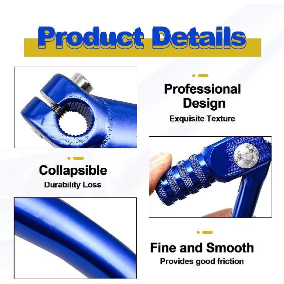 Folding Gear Shifter Shift Lever Pedal CNC Compatible with 50cc 70cc 90cc Blue