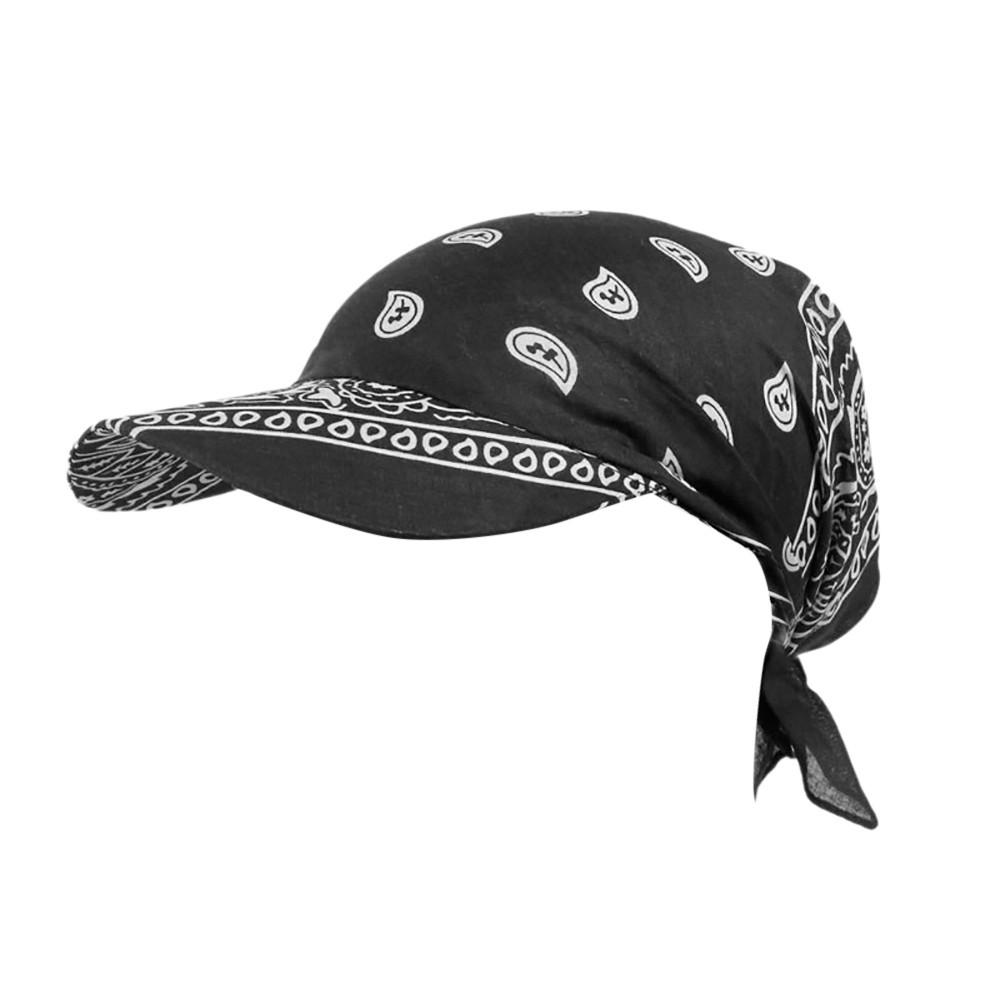 Women India Muslim Retro Floral Cotton Towel Cap Turban Baseball Hat Wrap