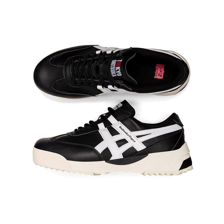 ONITSUKA TIGER Кроссовки унисекс с нескользящей подошвой, увеличивающие рост, Делегация EX, черные, белые 1183A559-003
