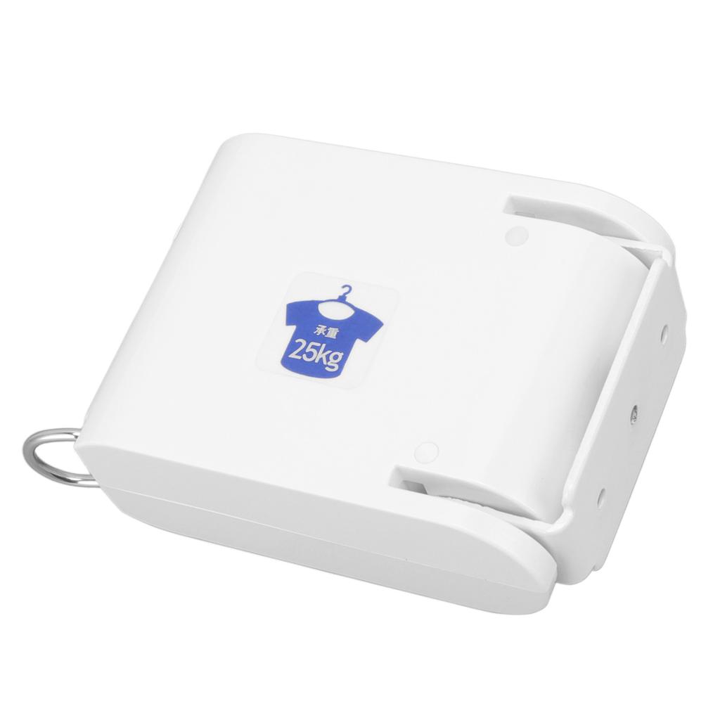 4.2m Thickened Retractable Clothesline Concealed Positioning Buckle Indoor Room Wall Mounted Clothes Line White