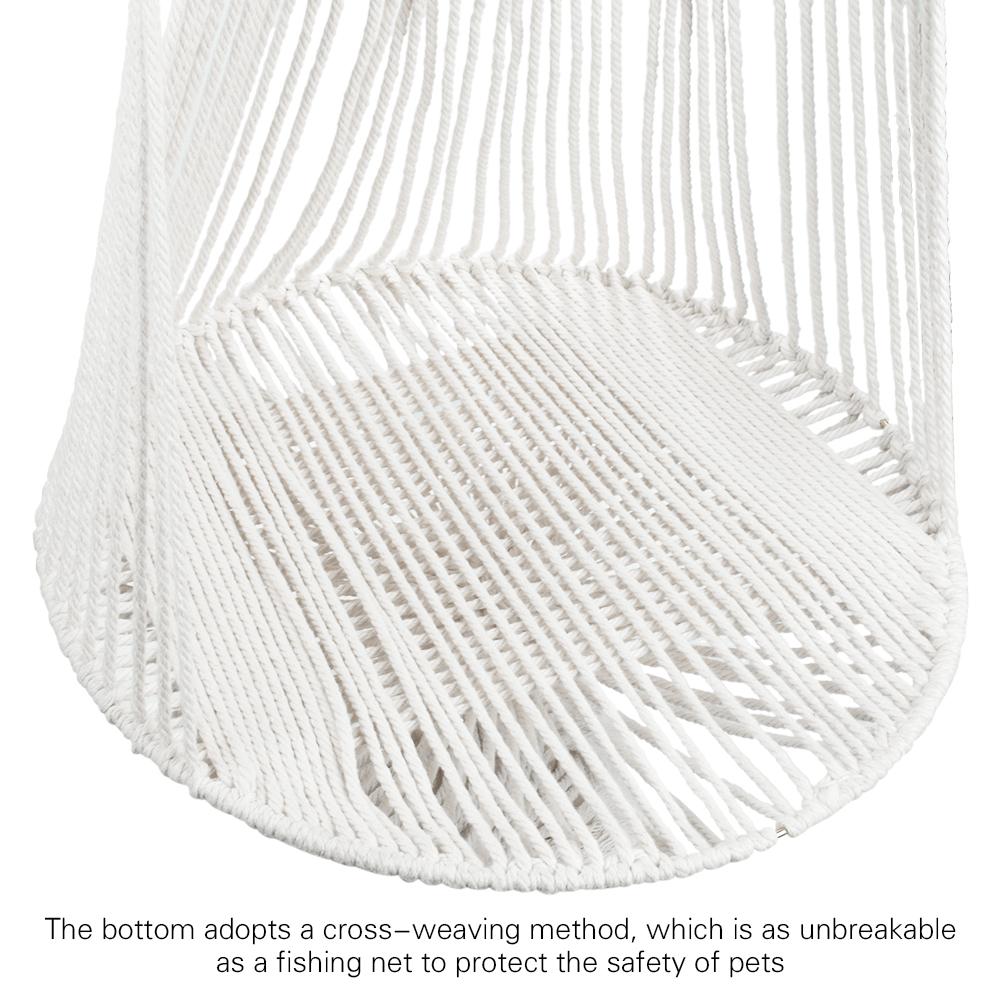 Качели для кошек, подвесная корзина с ковриком, хлопчатобумажная веревка, домик для домашних животных, гамак для кошек, игрушка