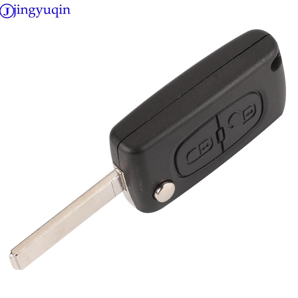 Jingyuqin 20ps Car Key Case Shell For Peugeot 307 407 308 607 For Citroen C2 C3 C4 C5 C6 C8 XSARA PICA CE523 HU83 CE536 VA2