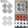 1Pcs 9 Holes Hollow Grass Paving Brick Mould Concrete Path Maker Mold  For Lawn Patio Yard Garden