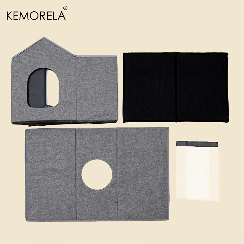 1шт. Уличная водонепроницаемая роскошная кровать для кошек, морозостойкая и водонепроницаемая, удобное убежище, всесезонный универсальный домик для кошек, закрытая вилла