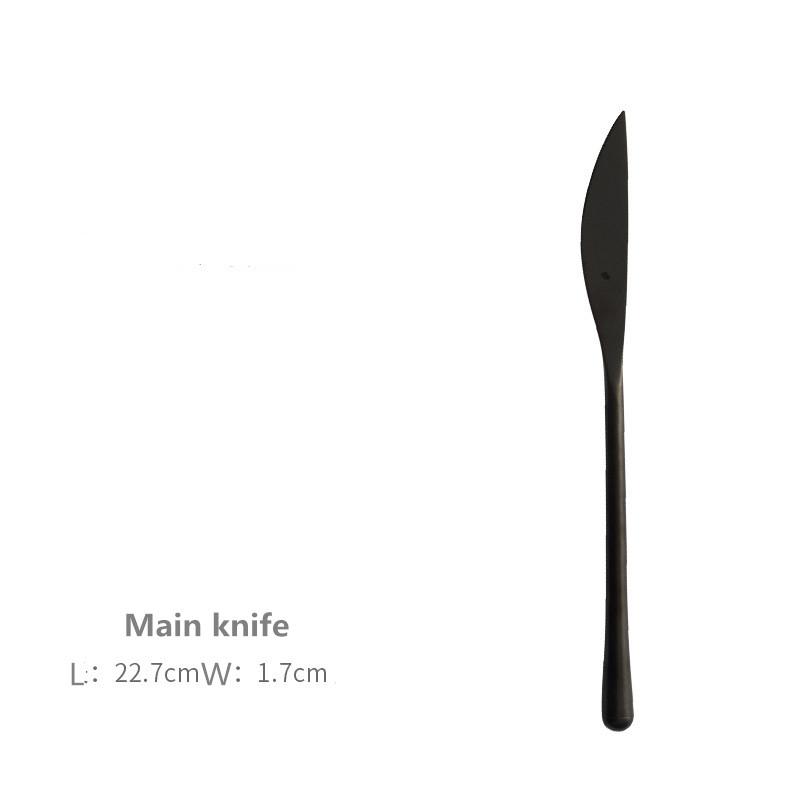 Набор столовых приборов в стиле ретро черного цвета из нержавеющей стали 304, набор из трех предметов: нож для стейка, вилка, ложка, кофейная ложка, вилка для фруктов